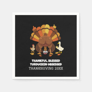 Grappige Turducken Thanksgiving Servet
