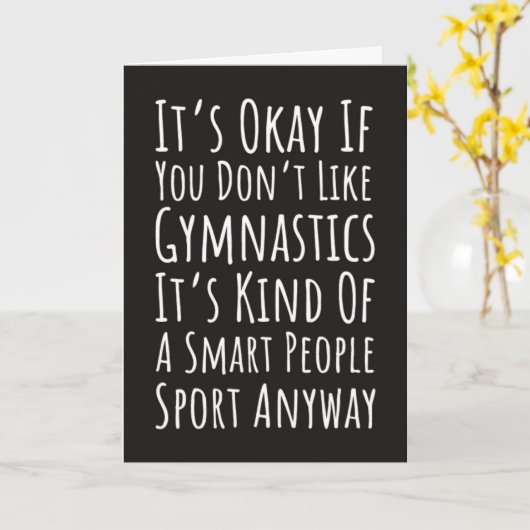 Grappige Turn Kaarten Sport Vriend Turnsters Kinde (Gele Bloem)