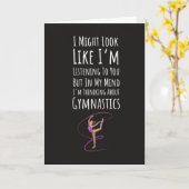 Grappige Turn Kaarten Sportturnen Vriend (Gele Bloem)