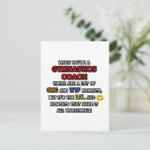 Grappige turncoach ... OMG WTF LOL Briefkaart (Staand voorkant)