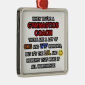Grappige turncoach ... OMG WTF LOL Metalen Ornament (Rechts)