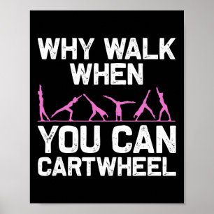 Grappige Turnzaal Turnster Cadeau Voor Meisjes Vro Poster