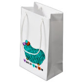 Grappige Turquoise Ram Chinees Jaar Zodiac S Gift Klein Cadeauzakje (Achterkant Gekanteld)