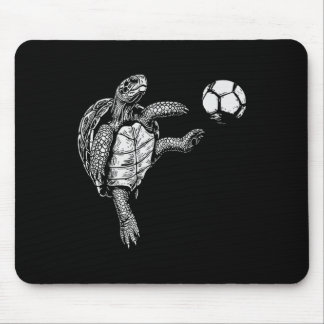 Grappige Turtle Beach Sea Roll Voetbal Grafisch Vo Muismat