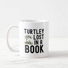 Grappige Turtle Book Lover lezen Quote Koffiemok