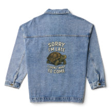 Grappige Turtle Quote Vrouwen Denim Jacket