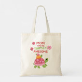 Grappige Turtley Geweldige Moederdag Tote Bag (Achterkant)