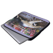 Grappige Tuxedo Cat Schattige met een Mexicaanse g Laptop Sleeve (Voorkant onderkant)