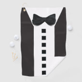 Grappige Tuxedo 🎩 Schattigee minimalistische eleg Golfhanddoek (Insitu)