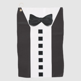 Grappige Tuxedo 🎩 Schattigee minimalistische eleg Golfhanddoek