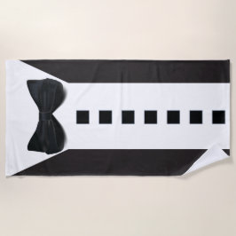 Grappige Tuxedo 🎩 Schattigee minimalistische eleg Strandlaken