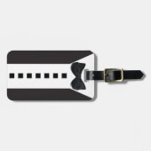 Grappige Tuxedo 🎩 Zwart Stropdas Formal Bagagelabel (Voorkant horizontaal)