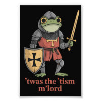 Grappige T'was The 'Tism M'Lord Middeleeuwse Ridde