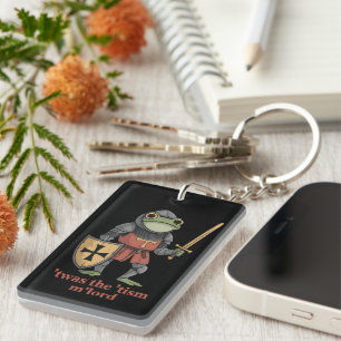 Grappige T'was The 'Tism M'Lord Middeleeuwse Ridde Sleutelhanger