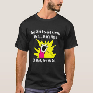 Grappige tweede ploeg - 2e ploeg repareert niet al t-shirt