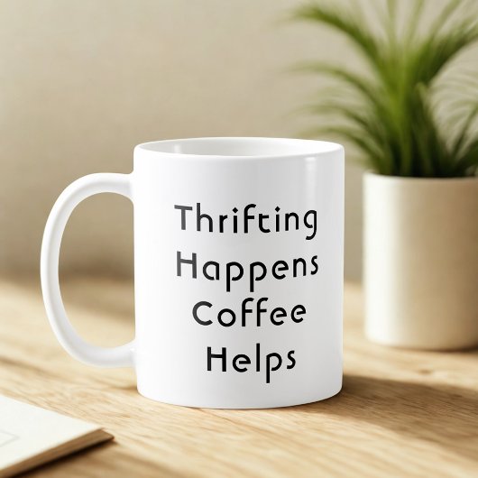 Grappige Tweedehands- en Caffeïneliefhebber Koffiemok