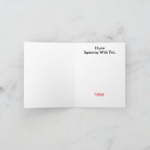 Grappige Tweespin Valentijnskaart of Romantische k Kaart (Binnen)