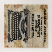 Grappige  Typewriter Puzzel Legpuzzel (Horizontaal)