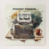 Grappige Typewriter Puzzel Legpuzzel (Verticaal)