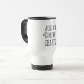 Grappige typografie boekliefhebber gezegde reisbeker (Voorkant links)