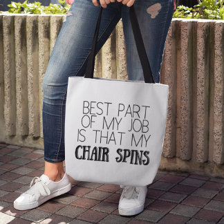 Grappige typografie het beste deel van mijn Canvas Tote Bag