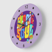 Grappige typografie - HIPPIE ZIEL 1 Grote Klok (Hoek)