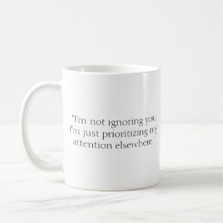 Grappige typografie koffiemok