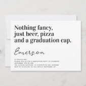 Grappige typografie Niets bijzonders Grad Feest Kaart (Voorkant)
