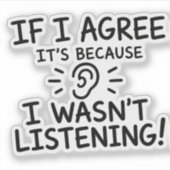 Grappige typografie ontwerp voor citaten sticker (Voorkant)