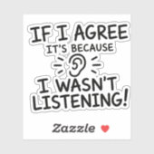 Grappige typografie ontwerp voor citaten sticker (Vel)