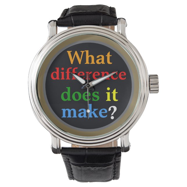 grappige typografie uur citaat horloge (Voorkant)