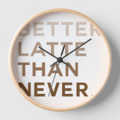 Grappige typografie wandklok (Voorkant)