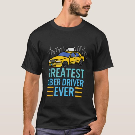 grappige Uber-chauffeurs voor mannen Grootste Uber T-shirt (Voorkant)