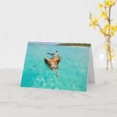 Grappige Uber of Lyft Driver Verjaardag Kaart (Gele Bloem)