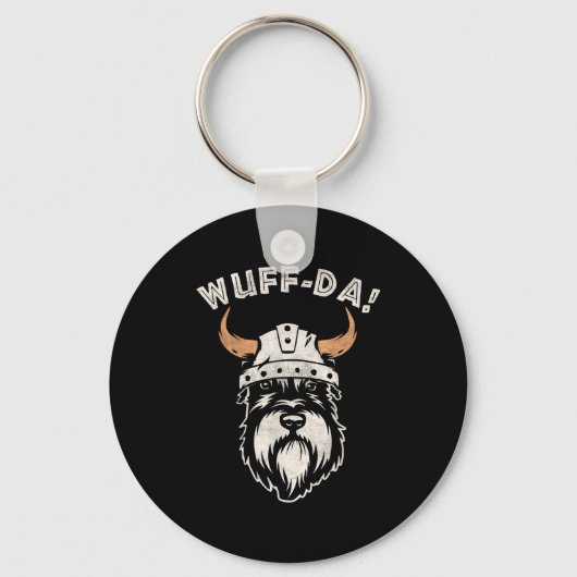 Grappige Uff Da Woof Da Noorse woordspeling Quote  Sleutelhanger (Voorkant)