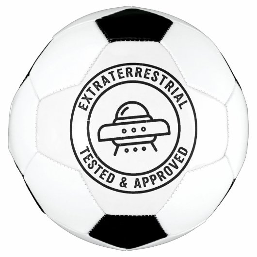 Grappige UFO Alien Buitenaards Wezen Getest & Goed Voetbal (Voorkant)