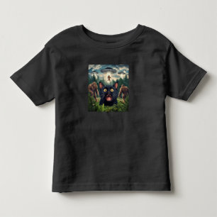Grappige UFO Bigfoot Kat Selfie Kinderen Mannen Vr Kinder Shirts