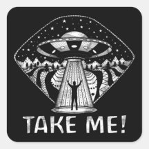 Grappige ufo buitenaardse ontvoering samenzwering 