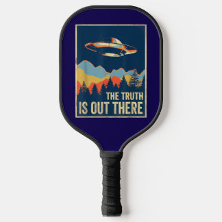 Grappige UFO De Waarheid Is Er Conspiracy Pickleball Paddle