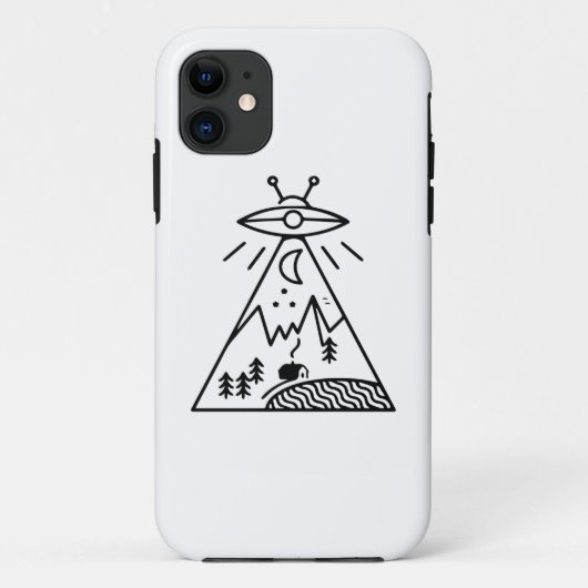 Grappige Ufo, gebied 51, buitenaardse ontvoering Case-Mate iPhone Case (Achterkant)