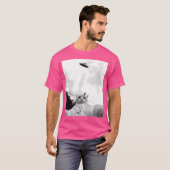 Grappige ufo kat t-shirt (Voorkant volledig)