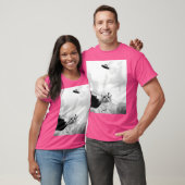Grappige ufo kat t-shirt (Unisex)