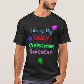 Grappige "Ugly Christmas Sweater" Mannen Shirt (Voorkant)