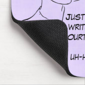 Grappige Uh -uh-huh, de Verslaggever Mousepad van Muismat (Hoek)