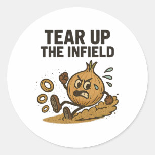 Grappige Ui Ringen Verkoop Se Infield Handschoen Z Ronde Sticker