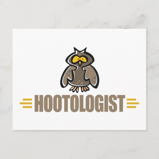 Grappige Uil Briefkaart (Voorkant)