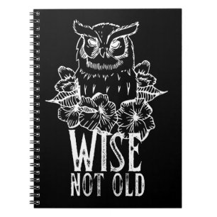 Grappige Uil Citaten Wijs Niet Oud Notitieboek