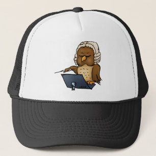Grappige Uil Dirigent Cartoon Trucker Pet