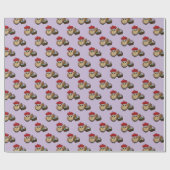 Grappige Uil Easter Egg Hunt Patroon Cadeaupapier (Vlak)