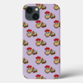 Grappige Uil Easter Egg Hunt Patroon Case-Mate iPhone Case (Achterkant)